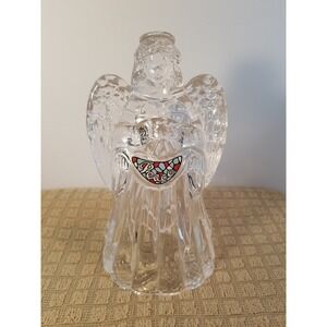 Vintage Heavy  Crystal  PEACE Angel‎ Christmas Religion